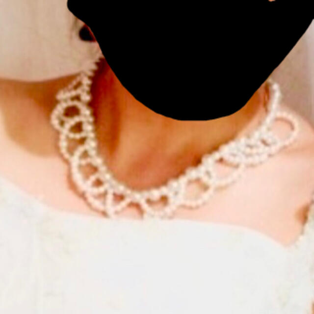真珠　ネックレス　イヤリング レディースのアクセサリー(ネックレス)の商品写真