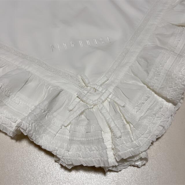 ピンクハウス 豪華 ロゴ刺繍 ローンストール 白 | mag-mar.org