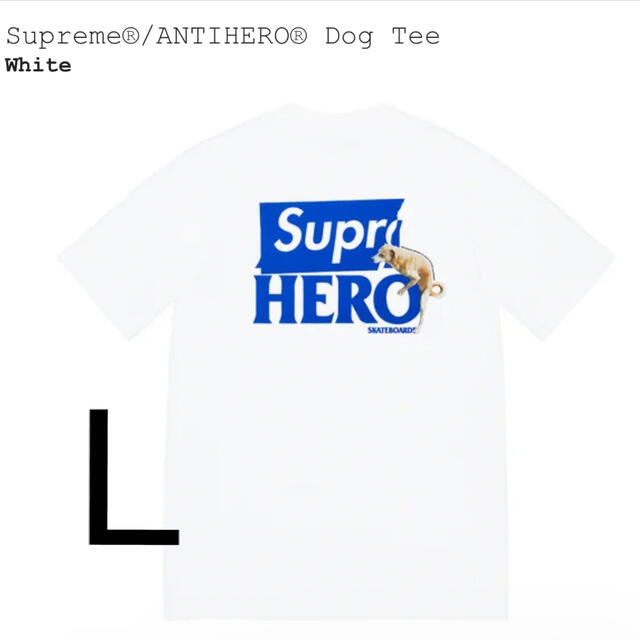 supreme  Anti Hero Dog Tee whit L