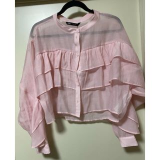 ザラ(ZARA)のフリル ロマンティック ブラウス 長袖 シャツ ZARA (シャツ/ブラウス(長袖/七分))