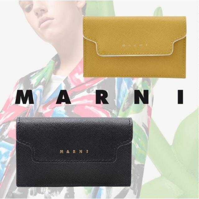 新品■箱、保管袋、タグ完備■MARNI カーフスキン カードケース■名刺入れ