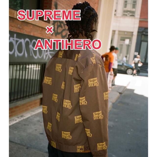 今だけ限定15%OFFクーポン発行中 Supreme ANTIHERO Work Jacket Brown