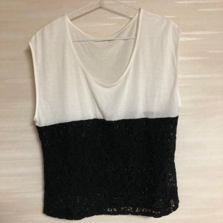 マウジー(moussy)のmoussy♡ 切替レース　Tシャツ(Tシャツ(半袖/袖なし))