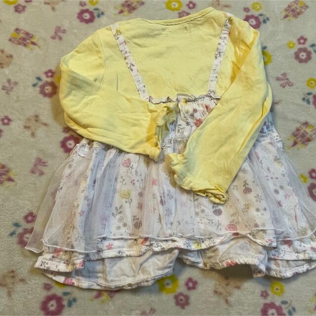 coeur a coeur(クーラクール)のクーラクール キムラタン チュニック ワンピース 100 キッズ/ベビー/マタニティのキッズ服女の子用(90cm~)(Tシャツ/カットソー)の商品写真