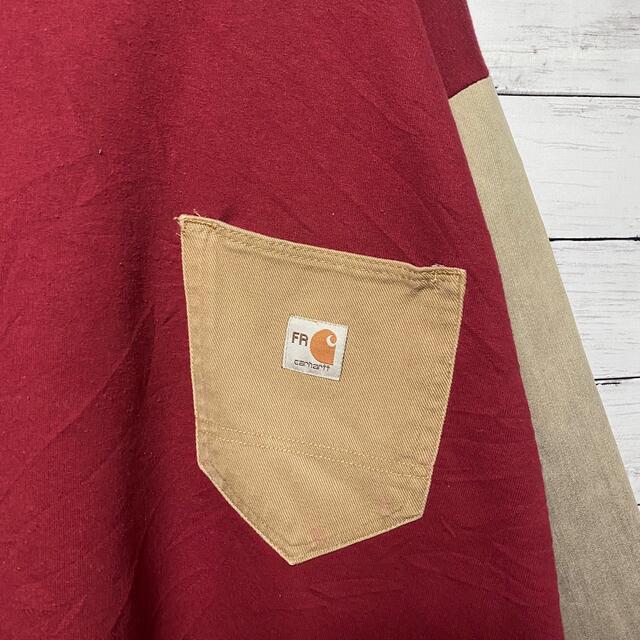 carhartt(カーハート)の【リメイク】carhartt⭐︎パッチワーク  切替デザイン　スウェット メンズのトップス(スウェット)の商品写真