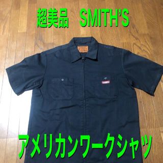 スミス(SMITH)のSMITH’S  スミス　アメリカン　ワークシャツ　ブラック(シャツ)