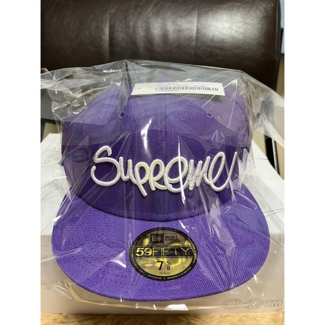 supreme handstyle new era purple 758