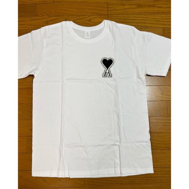 大人気⭐️ハートエース　Tシャツ　ビッグシルエット　トップス　白⭐️黒ロゴ レディースのトップス(Tシャツ(半袖/袖なし))の商品写真