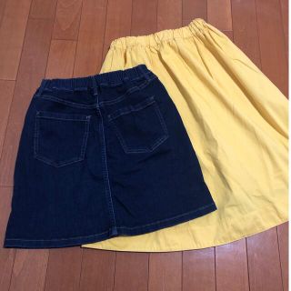 ユニクロ(UNIQLO)の値下げ❗️UNIQLO ＆　GU スカート2点セット！size150(スカート)