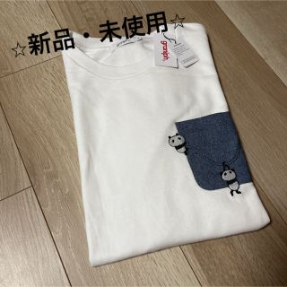 デザインティーシャツストアグラニフ(Design Tshirts Store graniph)の⭐︎新品・未使用⭐︎ graniph  パンダ　オーバーTシャツ　五分袖(Tシャツ(半袖/袖なし))
