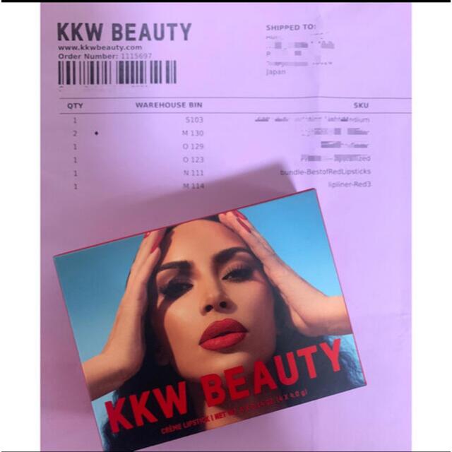 KKW BEAUTY BEST OF REDS リップスティック　 4本セット