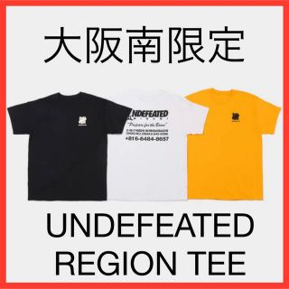 アンディフィーテッド(UNDEFEATED)の【限定】UNDEFEATED 大阪南 限定 リージョンTee 黄 M(Tシャツ/カットソー(半袖/袖なし))