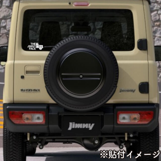 スズキ(スズキ)のジムニー　jimny カッティングステッカー　thejimnyface  自動車/バイクの自動車(車外アクセサリ)の商品写真