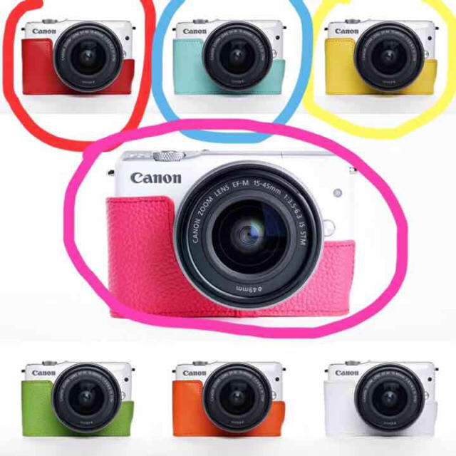 【本日特価】 Canon EOS M10 カメラカバー,純正バッテリー充電器,ストラップ付き デジタルカメラ