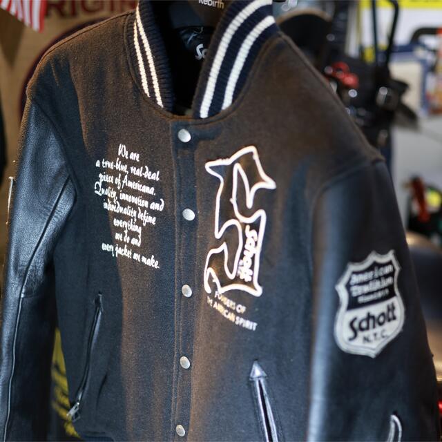908様専用ハーレーイケてる!Schott◆スタジャン/ウール/BLK/袖牛革 908様専用ハーレーイケてる!Schott◆スタジャン/ウール/BLK/袖牛革