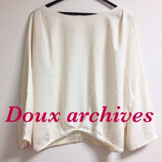 ドゥアルシーヴ(Doux archives)のトップス(ブラウス)(シャツ/ブラウス(長袖/七分))