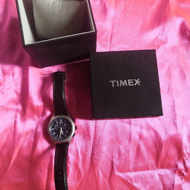 TIMEX(タイメックス)の新品未使用 TIMEX クロノグラフ本革 メンズの時計(腕時計(アナログ))の商品写真