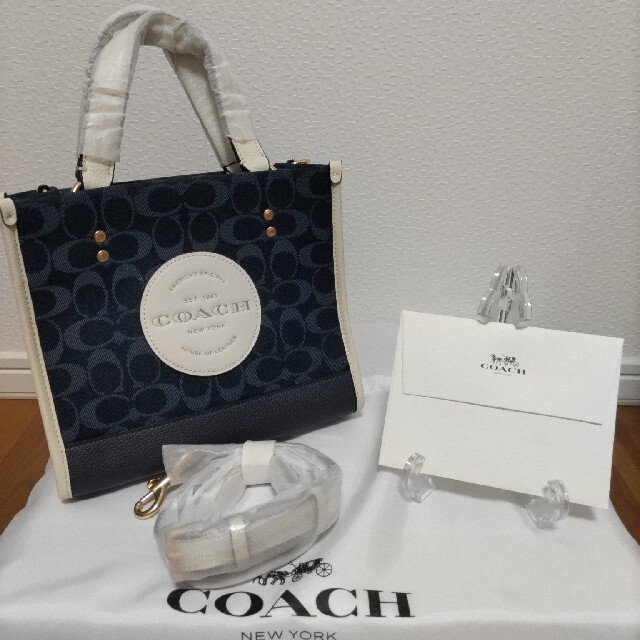 COACH コーチ デンプシー トートバッグ ハンドバッグ デニム ジャガー