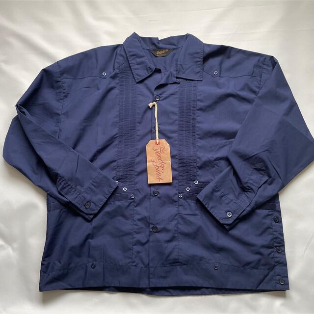 テンダーロイン グアヤベラ M キューバ シャツ ネイビー GUAYABERA