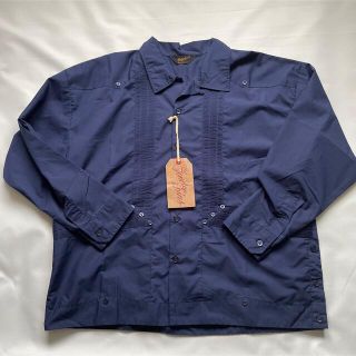 テンダーロイン(TENDERLOIN)のテンダーロイン グアヤベラ M キューバ シャツ ネイビー GUAYABERA (シャツ)