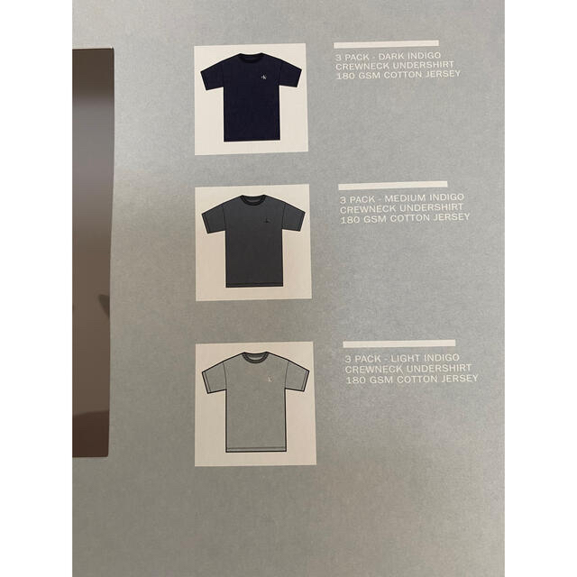 Calvin Klein(カルバンクライン)のKith for Calvin Klein Indigo 3 Pack Tee  メンズのトップス(Tシャツ/カットソー(半袖/袖なし))の商品写真