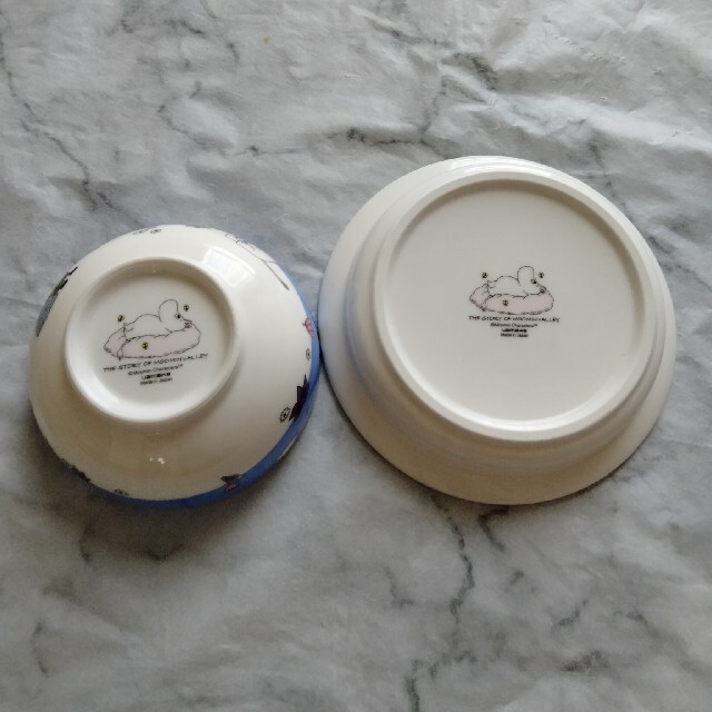 MOOMIN(ムーミン)の新品☆ムーミン☆茶碗＆お皿2点セット インテリア/住まい/日用品のキッチン/食器(食器)の商品写真