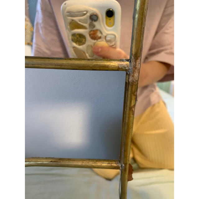 本日 限定 特別sale モロッコ特注handmade mirror - 鏡(立て掛け式)