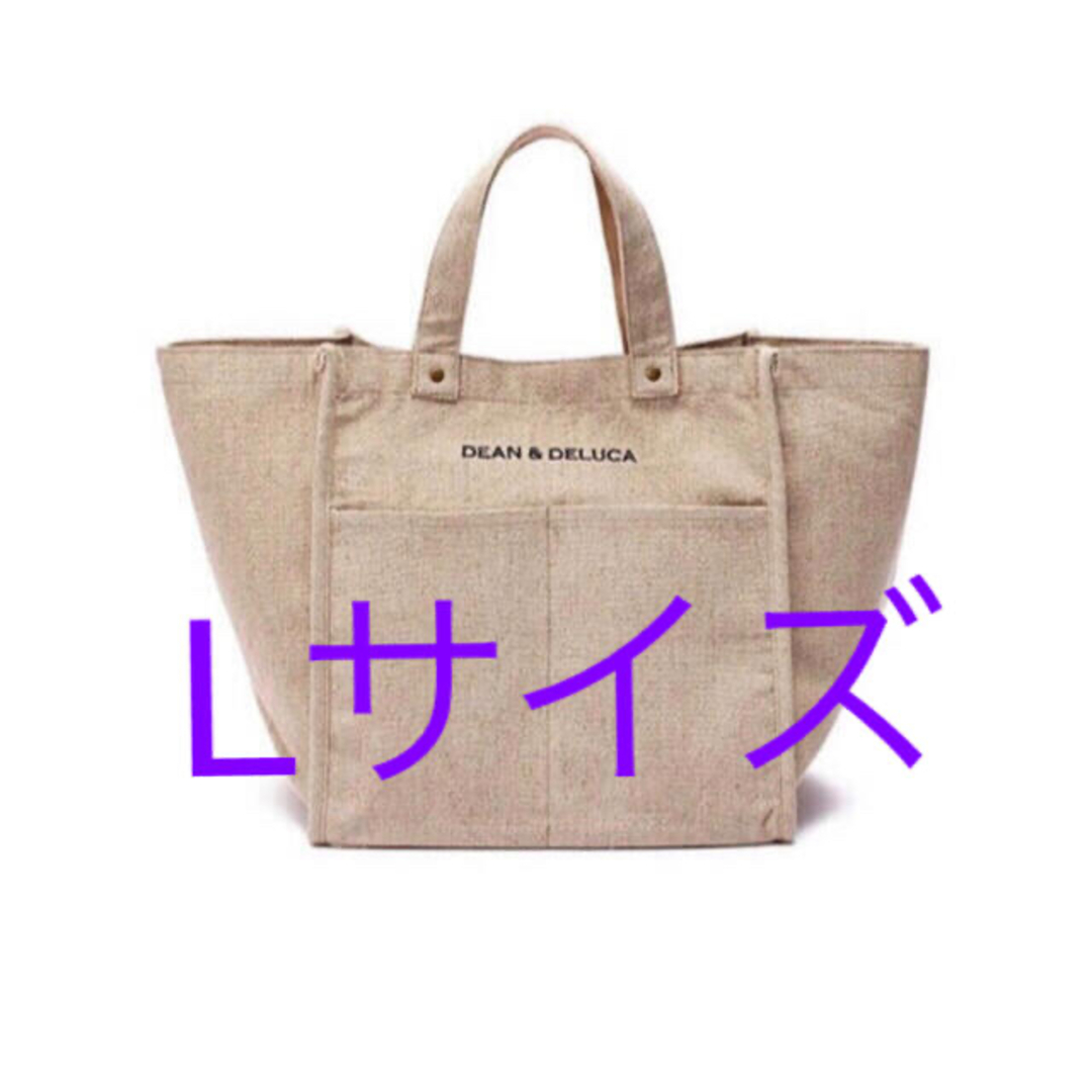 DEAN & DELUCA - DEAN&DELUCA 1点 リネン マーケットトートバッグ Lサイズ