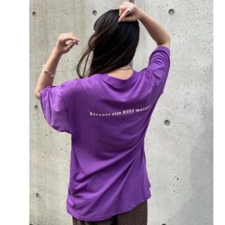 トゥデイフル(TODAYFUL)のTODAYFUL バックプリントtee(Tシャツ(半袖/袖なし))