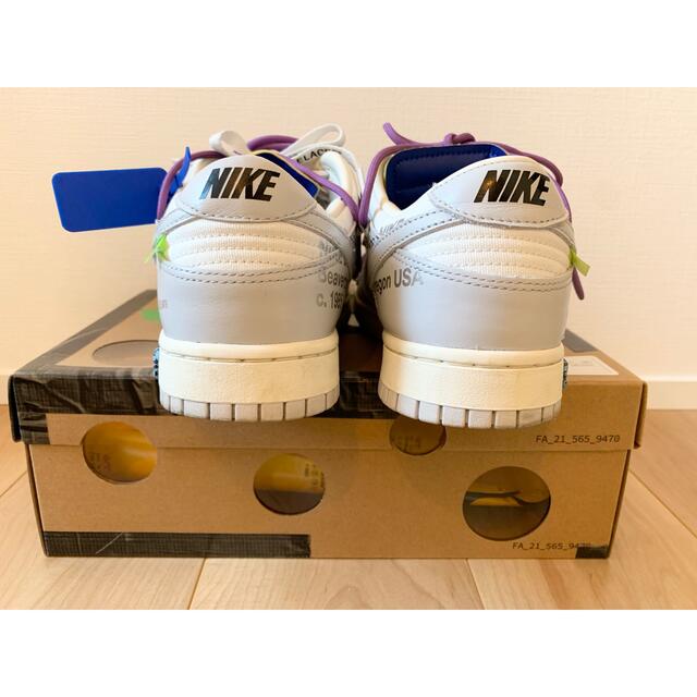 27cm OFF-WHITE × NIKE DUNK LOW 1 オフホワイト