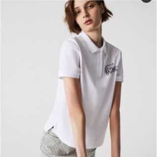 ラコステ(LACOSTE)のラコステ　ビッグフロッキープリントポロシャツ　34(ポロシャツ)