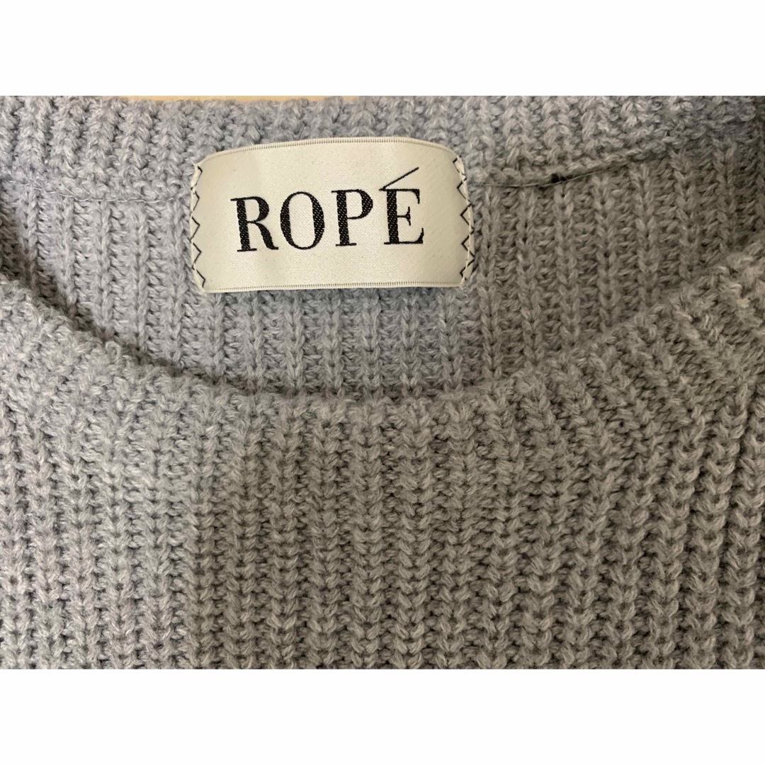 ROPE’(ロペ)の4/9〆◎ロペ可愛いニットワンピースグレーリボン付福袋ユニクロGUしまむら好 レディースのトップス(ニット/セーター)の商品写真