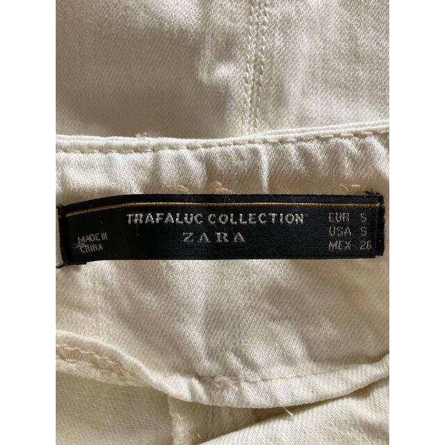 ZARA(ザラ)のZARA ホワイトデニムスカート レディースのスカート(ひざ丈スカート)の商品写真