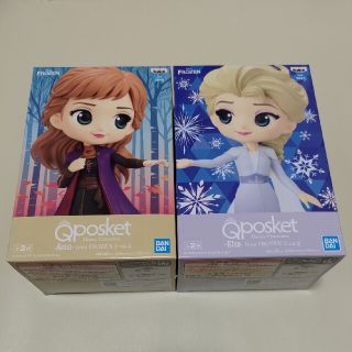 アナトユキノジョオウ(アナと雪の女王)のディズニー Qposket アナ雪　エルサ　アナ　フィギュア　2体セット(アニメ/ゲーム)