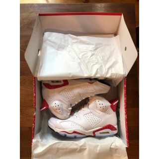 Nike AirJordan6 White and University Red(スニーカー)