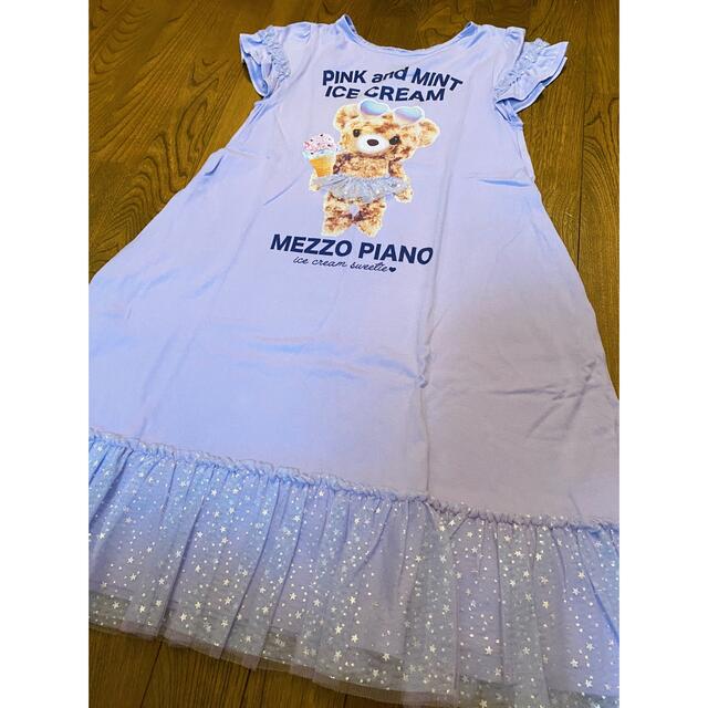 mezzo piano(メゾピアノ)の専用です☆ mezzo piano アイスくまちゃん　ワンピース　140 キッズ/ベビー/マタニティのキッズ服女の子用(90cm~)(ワンピース)の商品写真