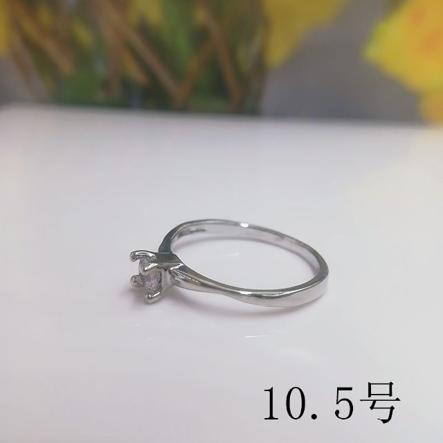 tt10044閉店セール10.5号リング細身優雅リングジルコニアリング レディースのアクセサリー(リング(指輪))の商品写真