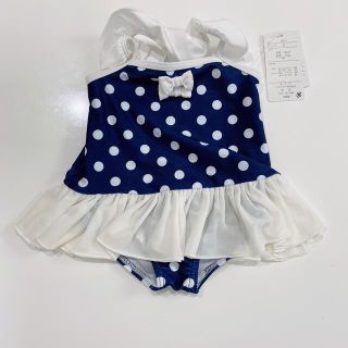 【新品】水着　女の子　80 ドット柄　mariarjue(水着)