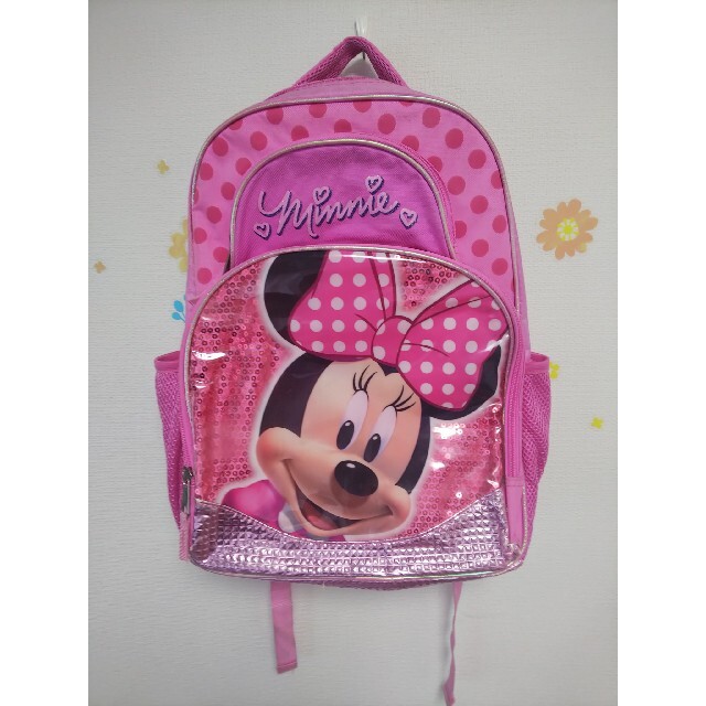 Disney(ディズニー)のDisney ミニー リュック ピンク バックパック リュックサック バッグ キッズ/ベビー/マタニティのこども用バッグ(リュックサック)の商品写真