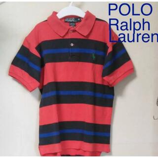 ポロラルフローレン(POLO RALPH LAUREN)の希少　POLO Ralph Lauren ポロシャツ　オレンジボーダー14サイズ(Tシャツ/カットソー)