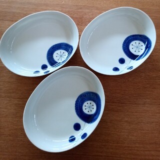 ハサミ(HASAMI)の波佐見焼　カレー皿　3枚セット(食器)