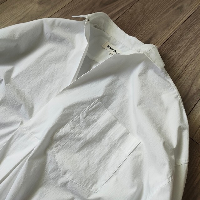 【定価35640円】ENFOLD ピュアホワイトスキッパーオーバーサイズシャツ 4