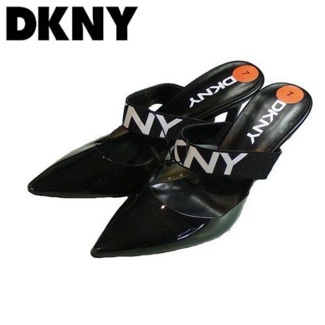 US７即発送 日本未発売【DKNY】ミュール サンダル 黒 手元に在庫あり