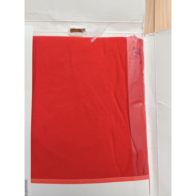 PETIT BATEAU(プチバトー)の新品未使用☆プチバトー　コットンロングTシャツ　XXS 12ans レッド レディースのトップス(Tシャツ(長袖/七分))の商品写真