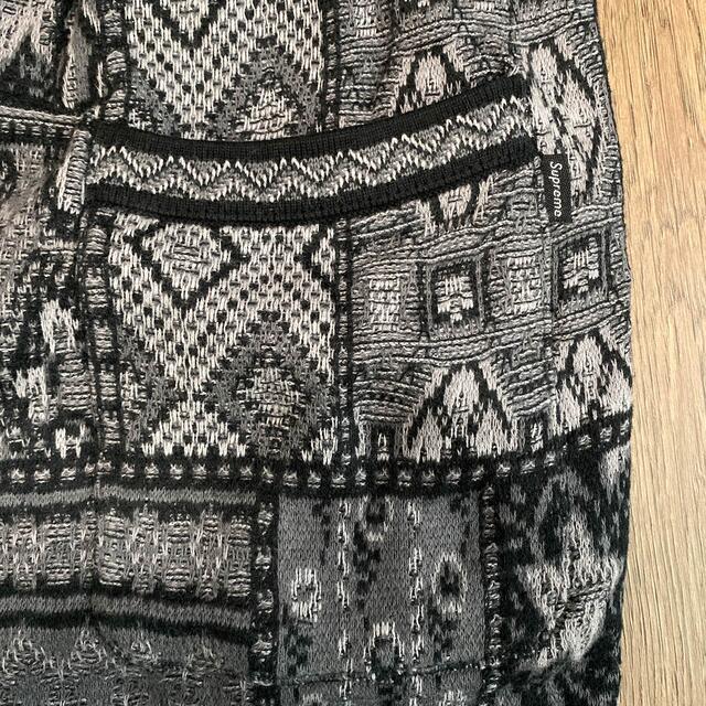 Supreme Patchwork Knit Short 黒 Sサイズ