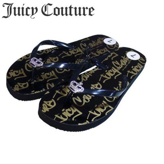 Juicy Couture(ジューシークチュール)の即発送 日本未発売【JUICY COUTURE】ビーチサンダル 手元に在庫あり レディースの靴/シューズ(サンダル)の商品写真