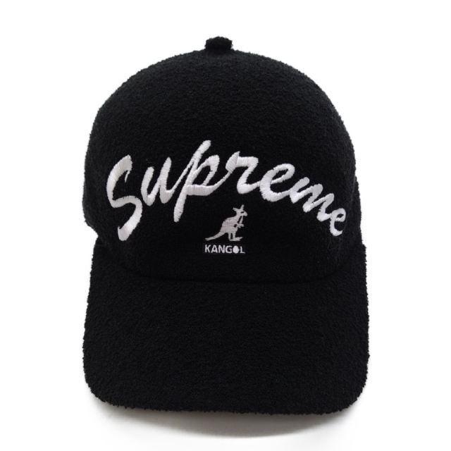 SUPREME シュプリーム 21SS ×Kangol Bermuda Space Cap カンゴール バミューダ スペース ロゴ刺繍デザイン キャップ ブラック