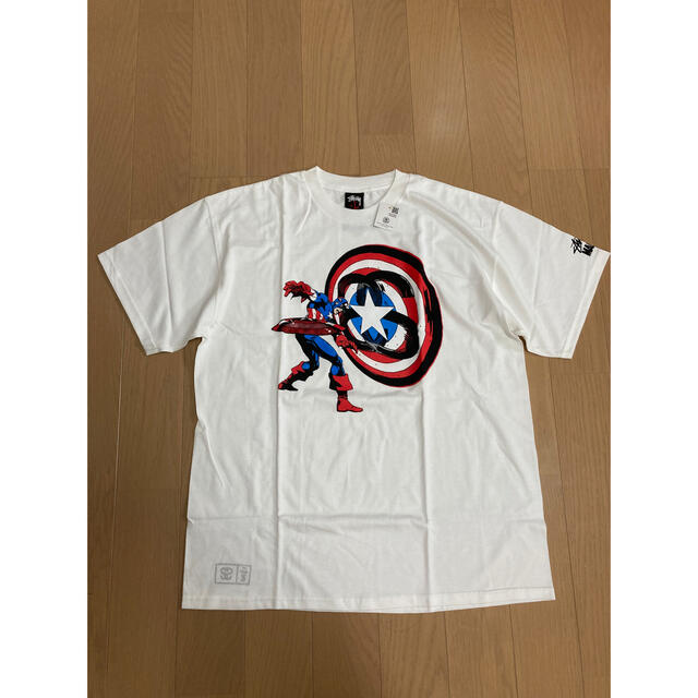 希少　stussy × marvel マーベル　キャプテンアメリカ