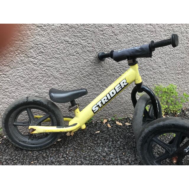 STRIDA(ストライダ)のストライダー　イエロー　中古 キッズ/ベビー/マタニティの外出/移動用品(自転車)の商品写真