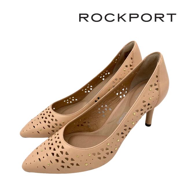 【極美品】ROCKPORT ロックポート ポインテッドトゥ スタッズ  パンプス